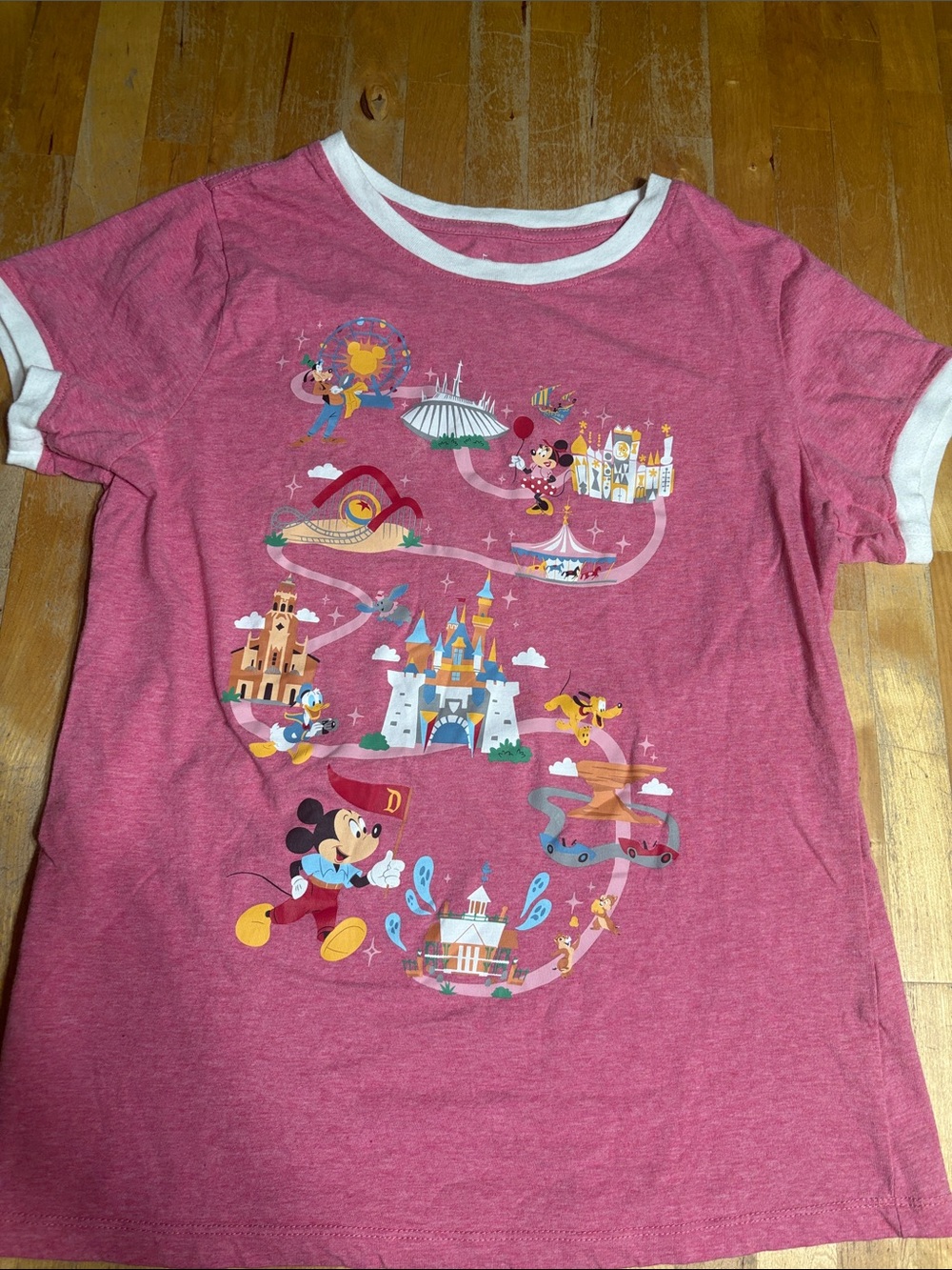 Disneyland Resorts pink Icons Tshirt
